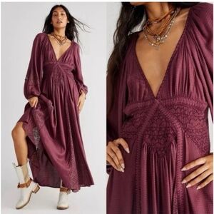 Free People Southwest lace insert boho dress